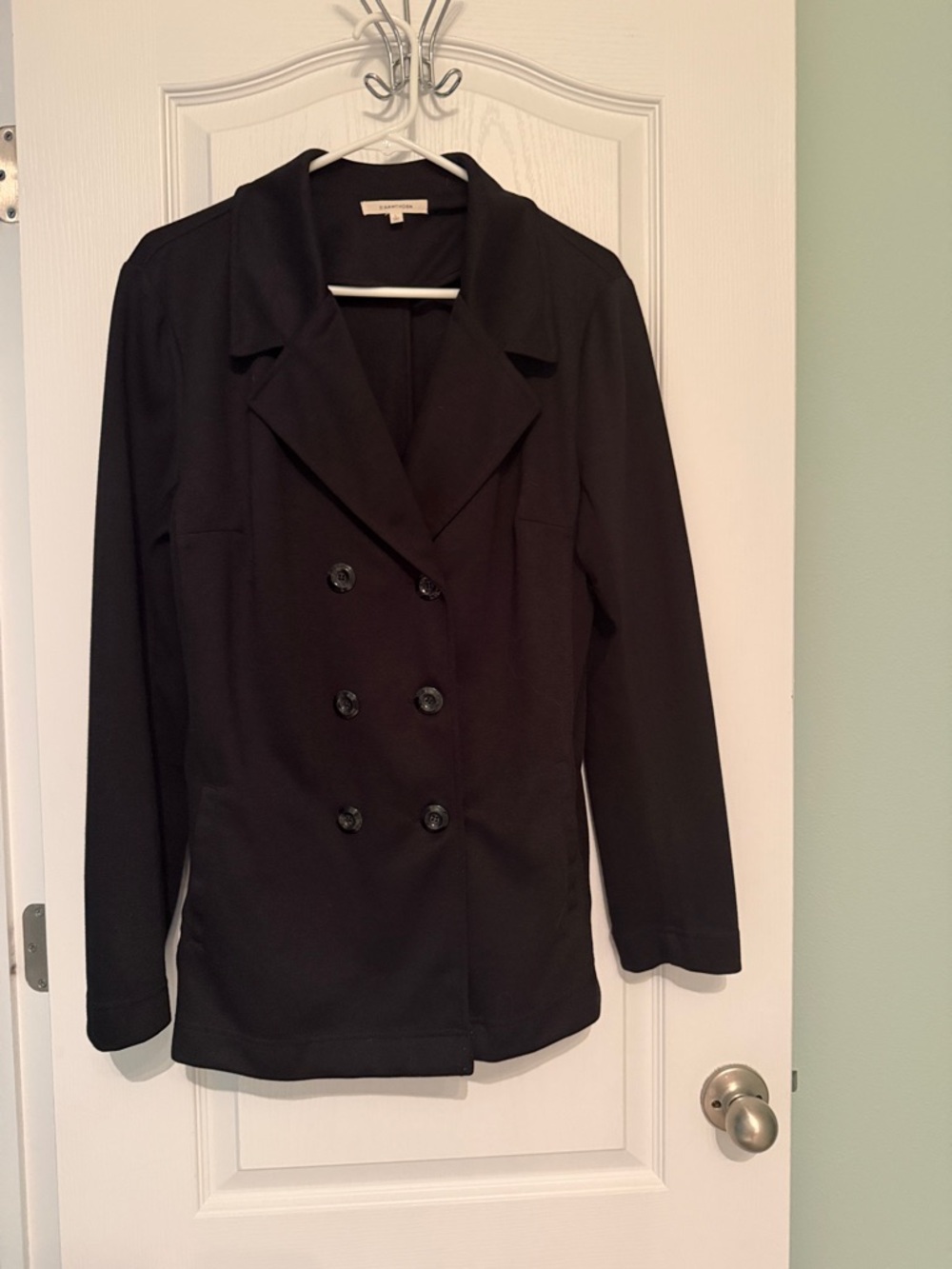 41 Hawthorn Black Double-Breasted Blazer Jacket